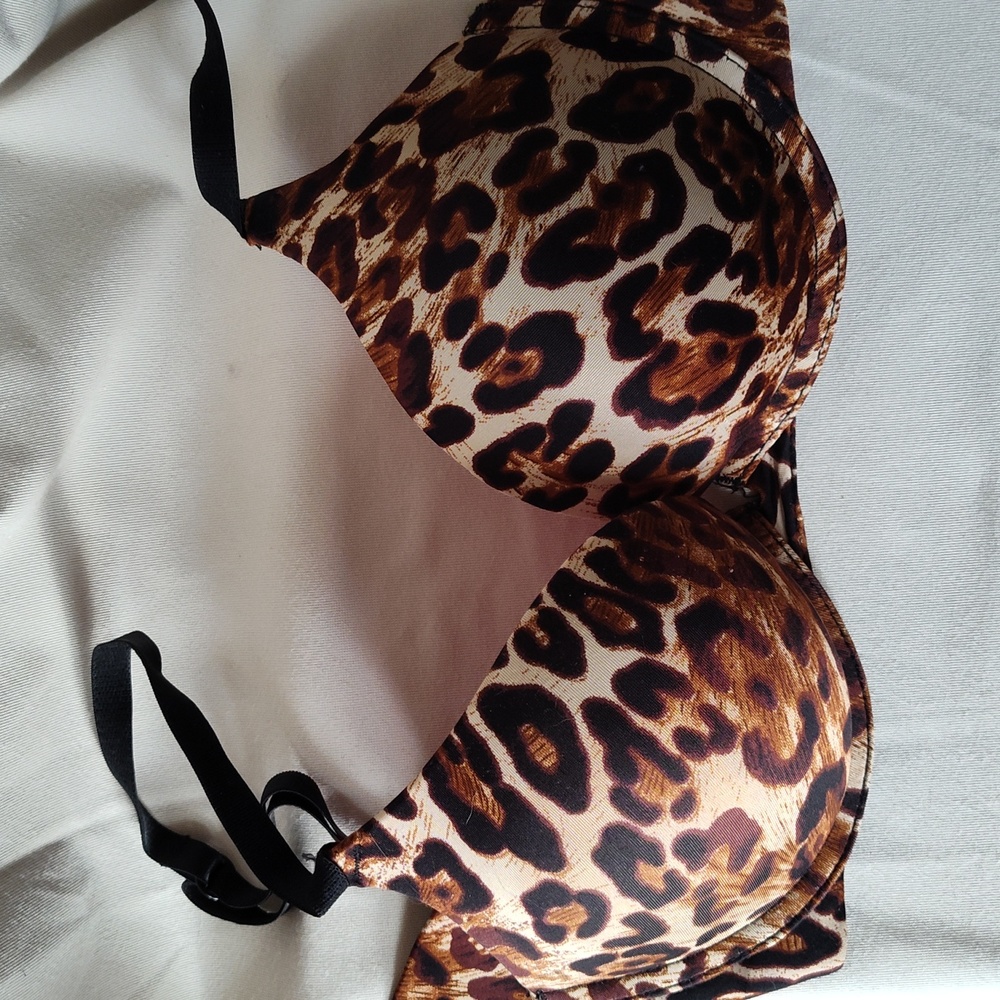 Cheetah padded bra